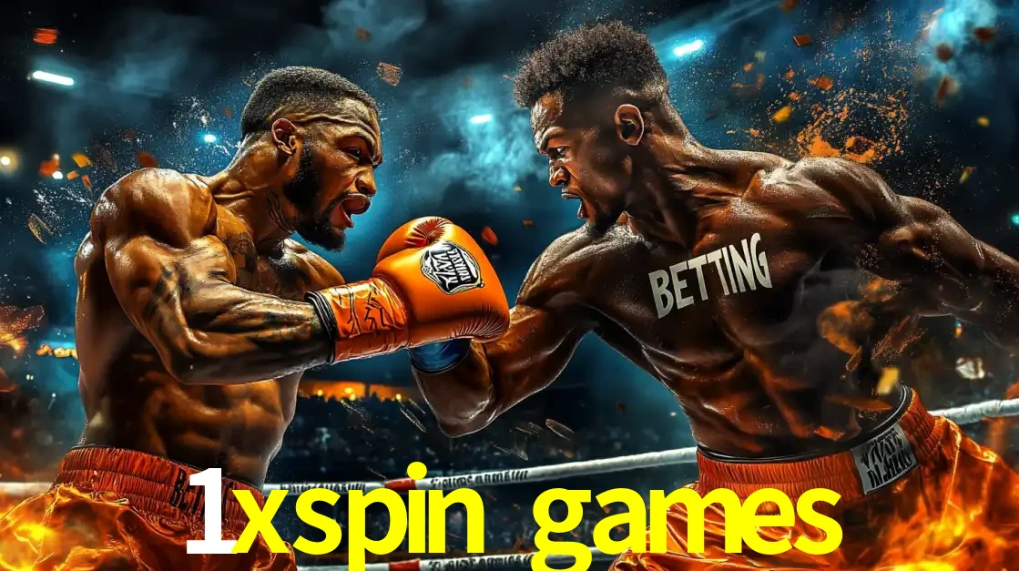 Dois boxeadores em uma luta intensa e explosiva, representando a adrenalina e as oportunidades de apostas em esportes de combate disponíveis na plataforma 1xspin games.