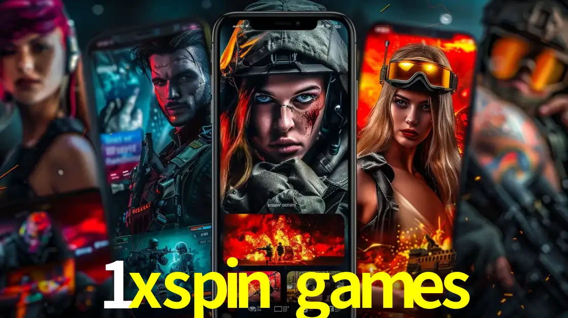 Montagem de telas de celular mostrando diversos personagens, masculinos e femininos, de um jogo de tiro, ilustrando a diversidade de equipes de e-sports para apostar no 1xspin games.