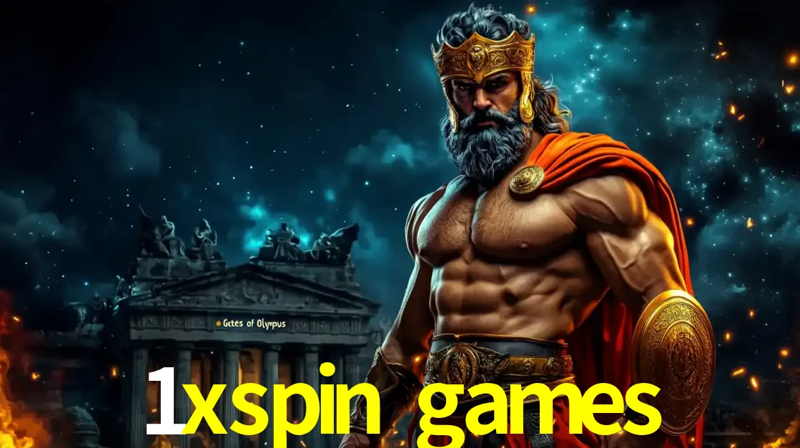 O poderoso Zeus do jogo de slot Gates of Olympus em frente ao seu templo, pronto para lançar multiplicadores divinos e prêmios épicos no cassino online 1xspin games.